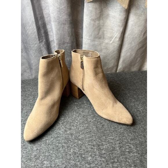 Blondo Women's Tasel Waterproof Ankle Bootie Women's Size 5.5 Tan Suede - Picture 6 of 11